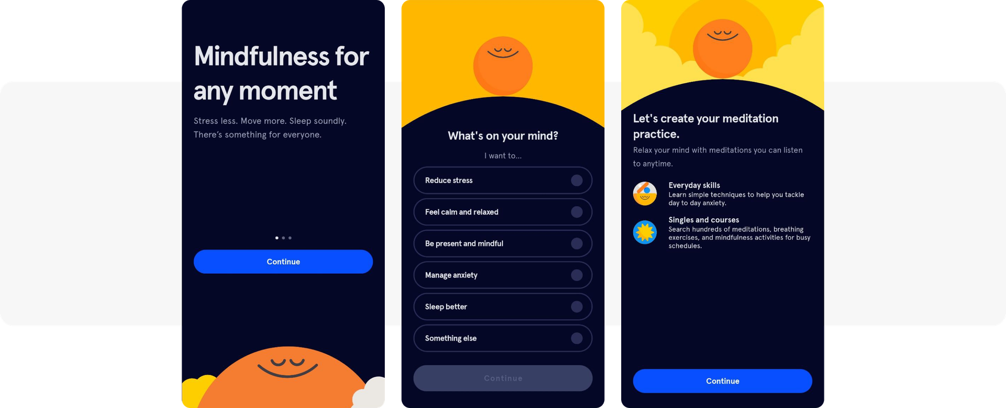 Personalized in-app onboarding example