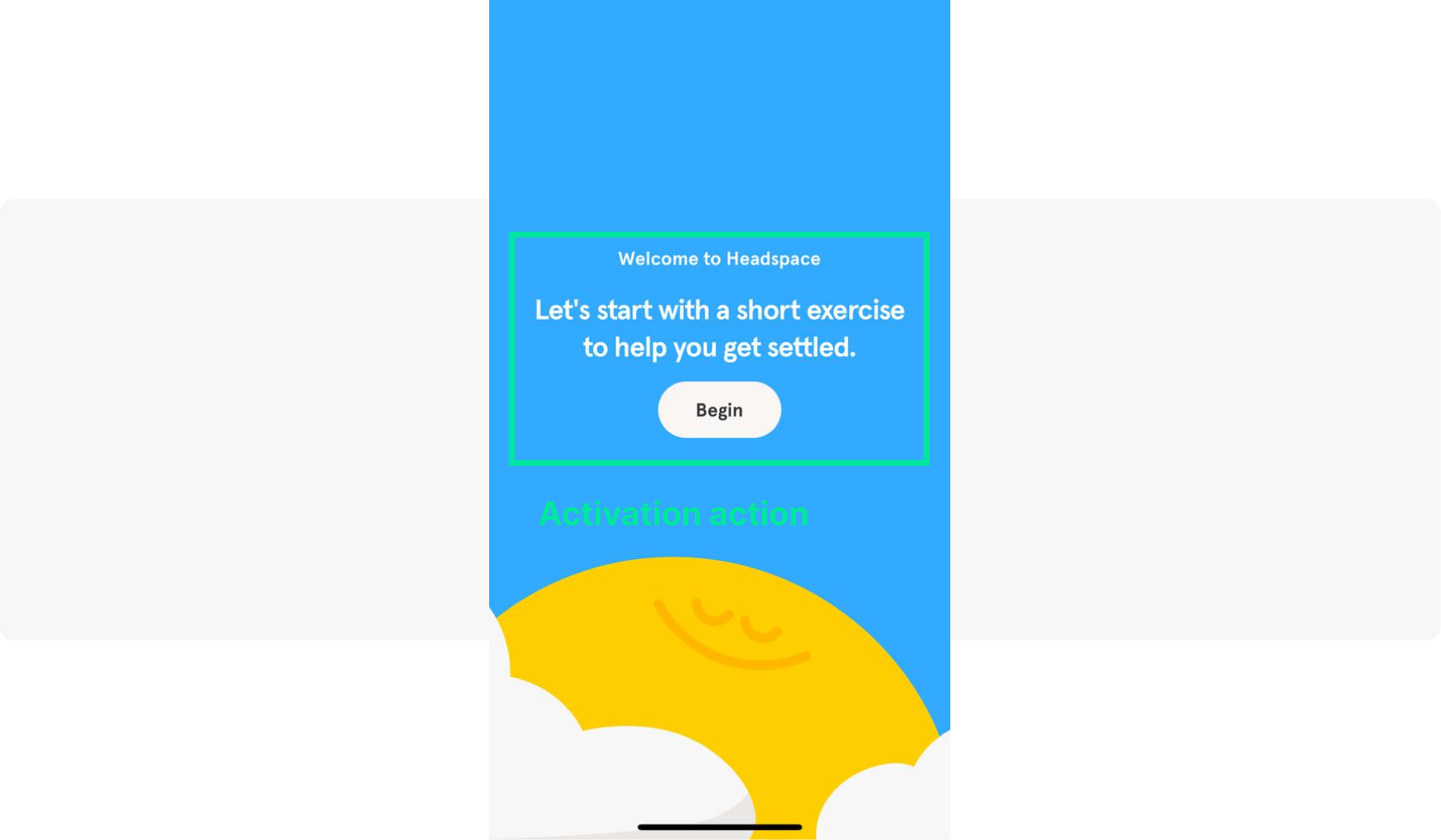Activation in-app example