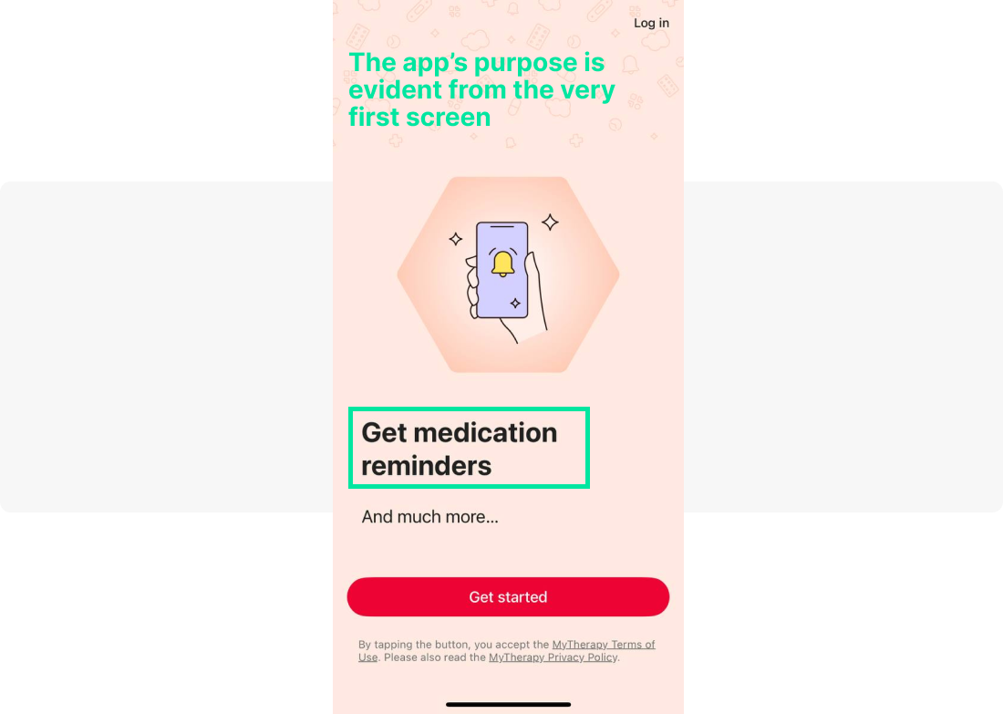 MyTherapy app onboarding