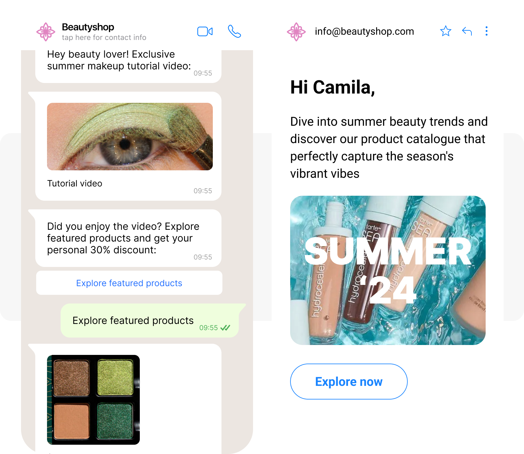 WhatsApp and email marketing 