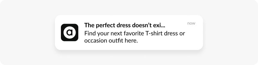 ASOS push example