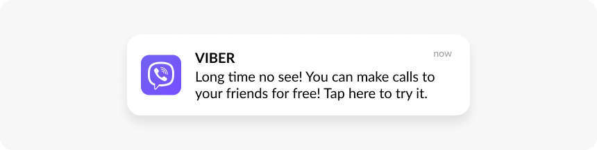 Viber push example