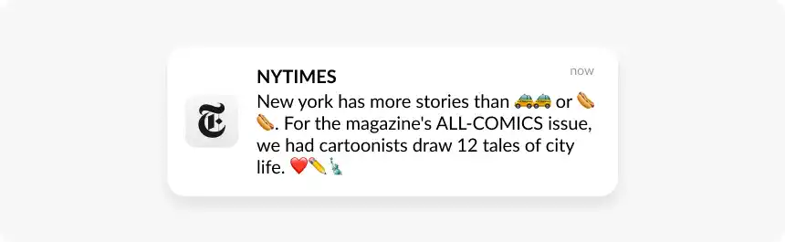 media push notification example