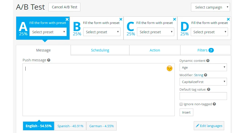 การทดสอบ A/B สำหรับการแจ้งเตือนแบบ push ที่มีประสิทธิภาพ
