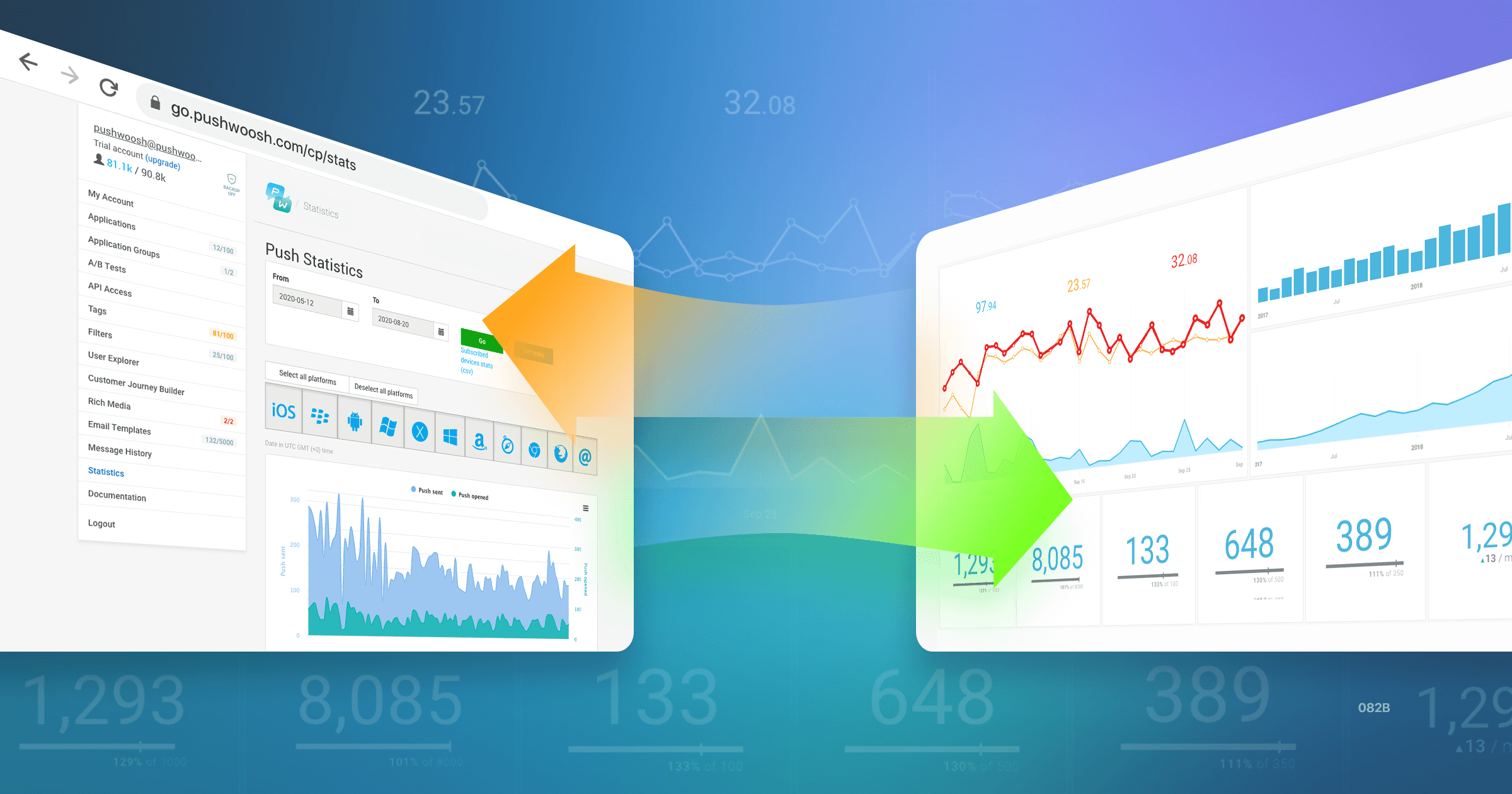 Data Management and Analysis: Pushwoosh + CRM software