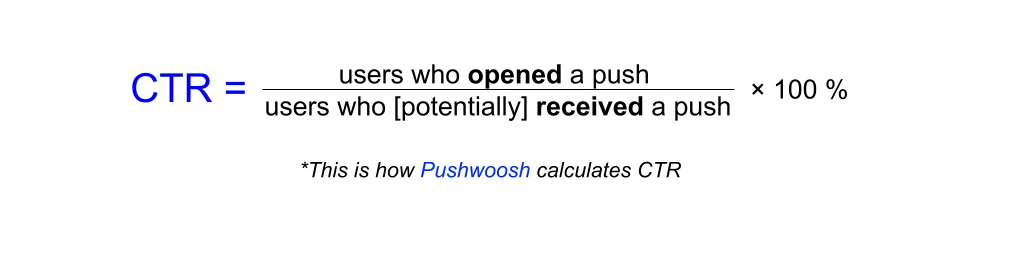 推送通知 CTR 公式 - Pushwoosh