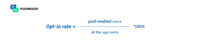 fórmula de como calcular a taxa de opt-in