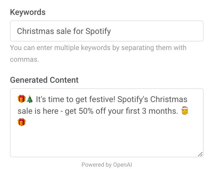 AI-জেনারেটেড পুশ নোটিফিকেশনের উদাহরণ