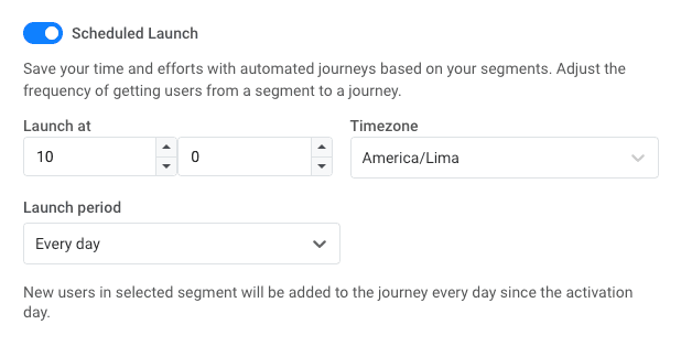 Scheduled reminders in Pushwoosh Customer Journey Builder