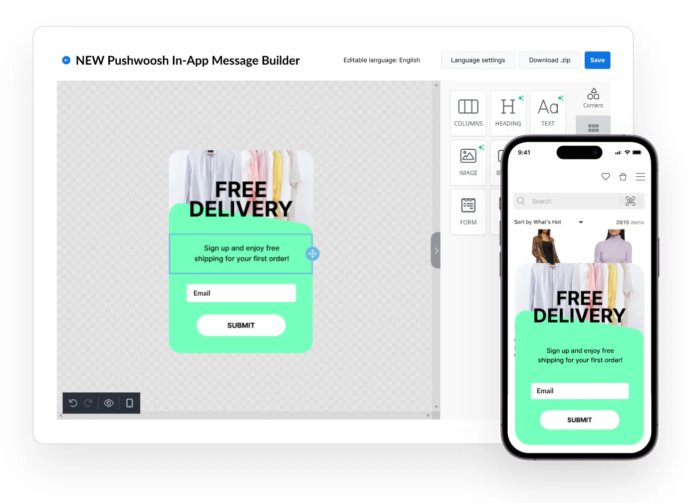 Pushwoosh In-App Editor - เครื่องมือสร้างข้อความในแอปตั้งแต่เริ่มต้น