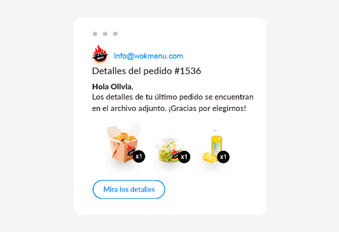 Notificación push personalizada