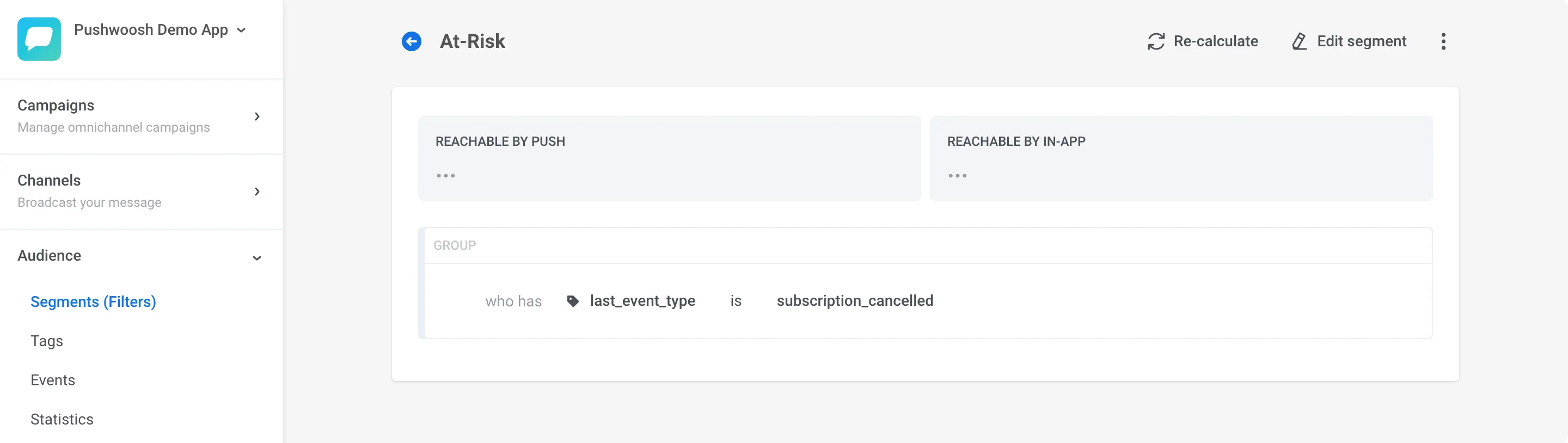 将 Amplitude 流失预测客群集成到 Pushwoosh