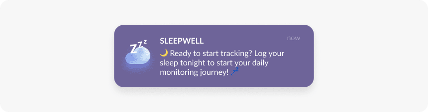 Push notification for user activation example