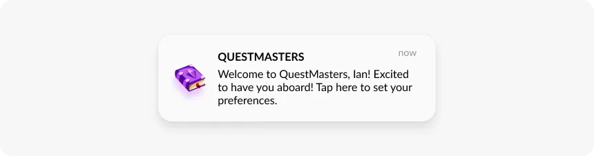 온보딩 푸시 알림 예시