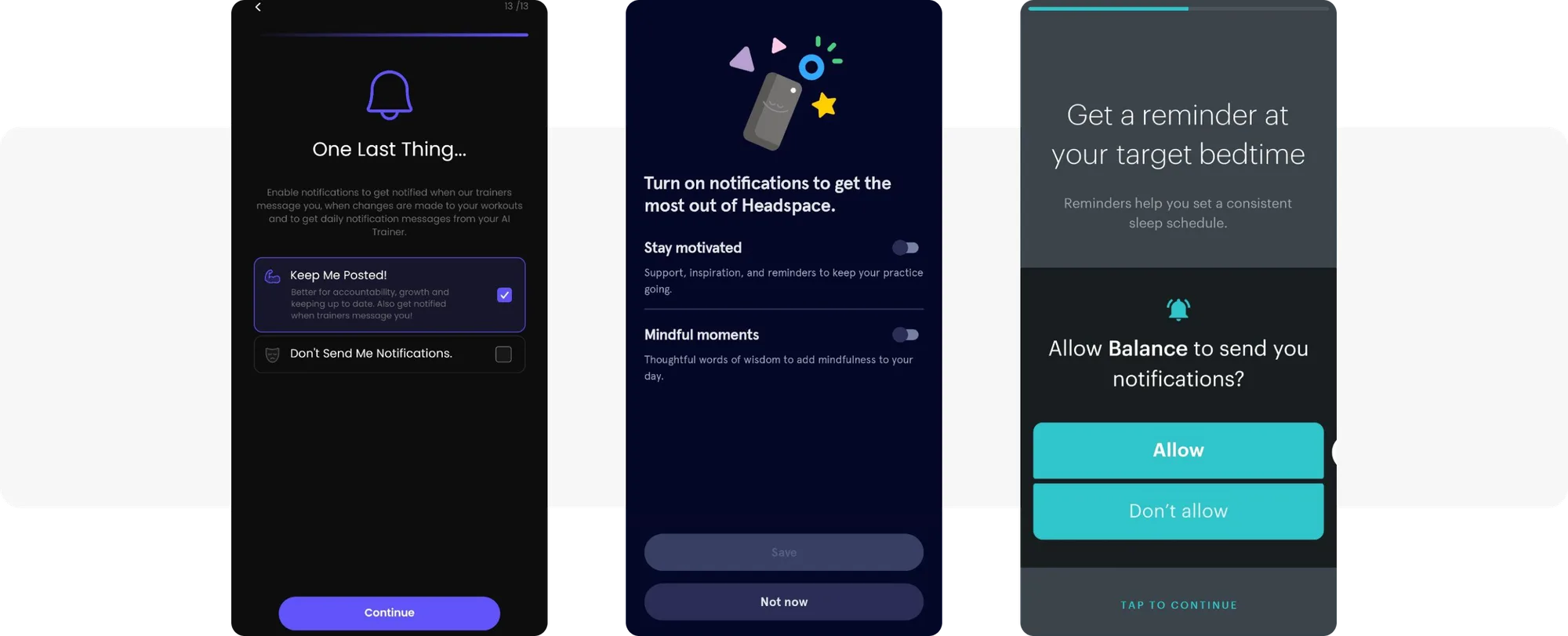 Beispiele für Opt-in-Berechtigungsanfragen