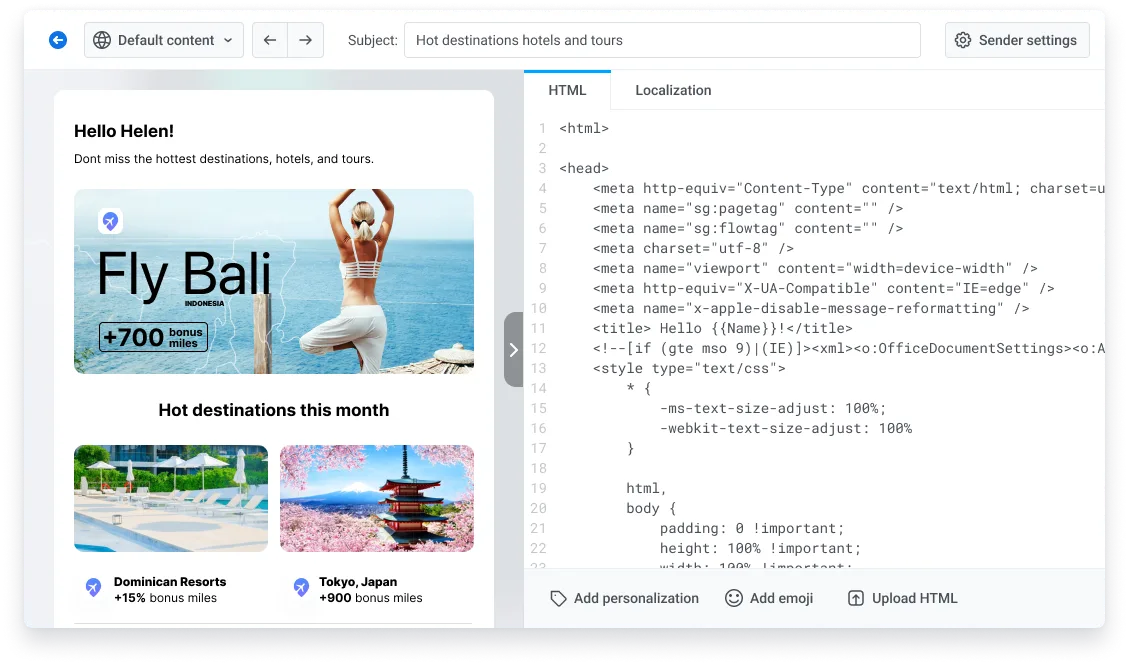 E-Mail-HTML-Builder Pushwoosh