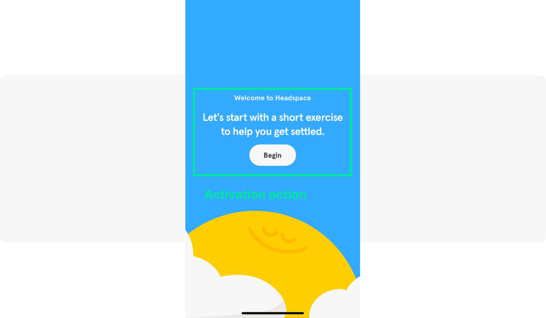 Activation in-app example