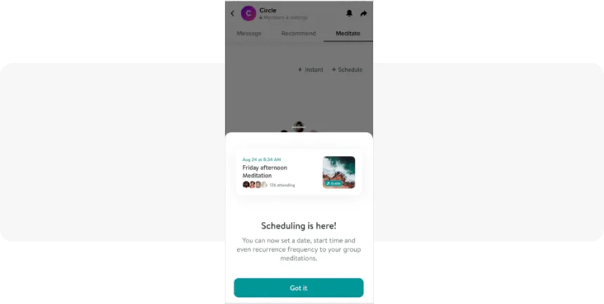 ইন-অ্যাপ নতুন ফিচার ঘোষণার উদাহরণ Pushwoosh