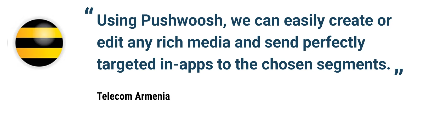 In-App-Nachrichten für das Onboarding in neue Funktionen – Telecom Armenia