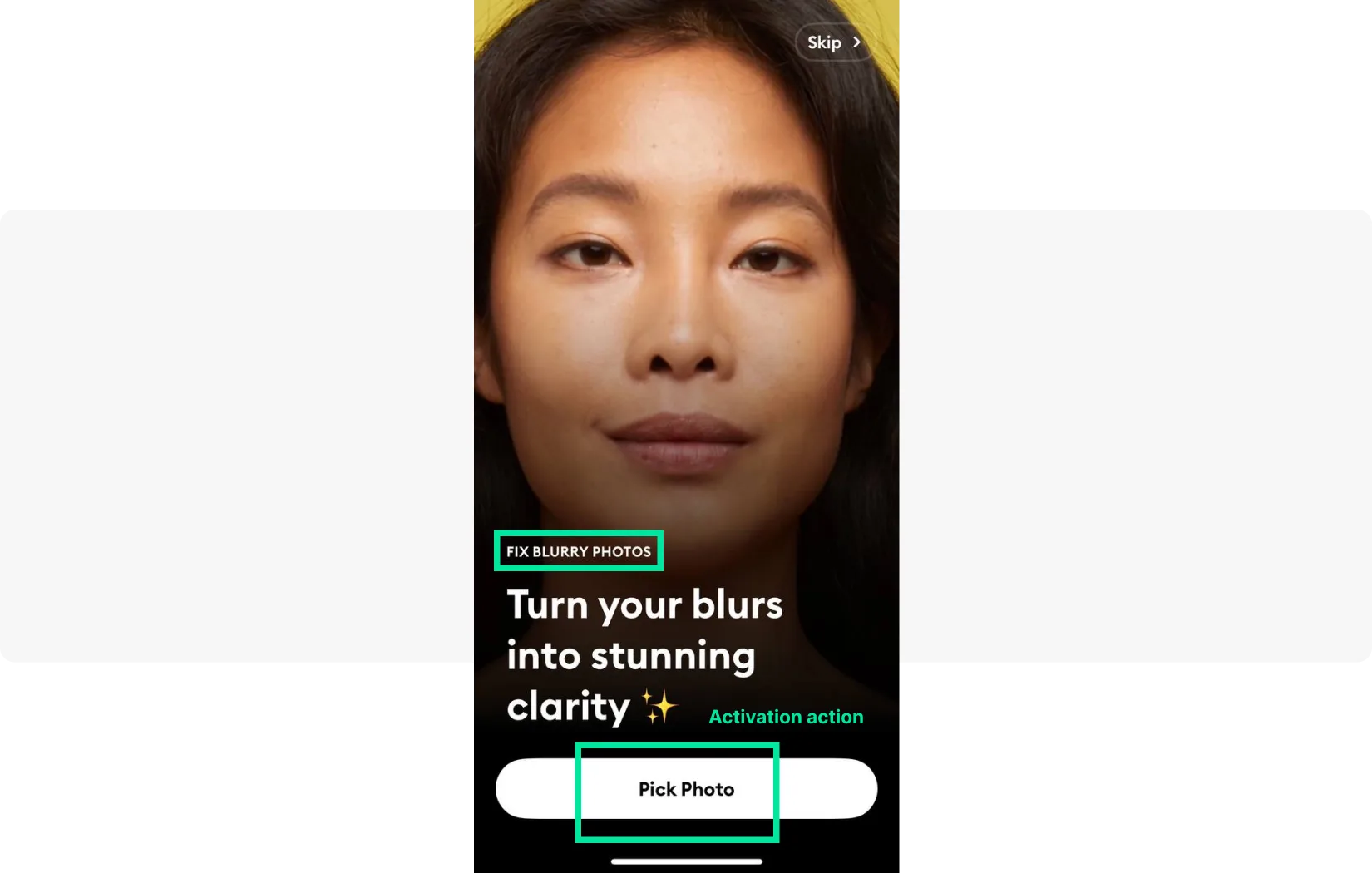 Activación de usuario en la aplicación Remini
