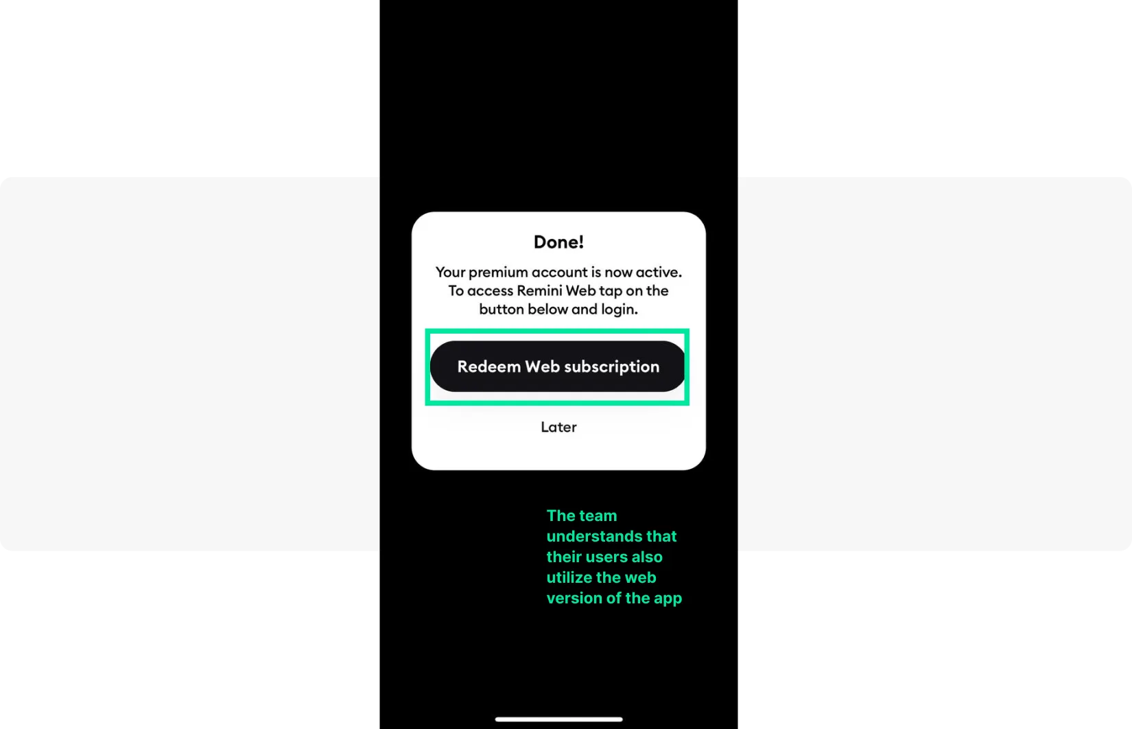 Onboarding de usuarios multiplataforma en la aplicación Remini