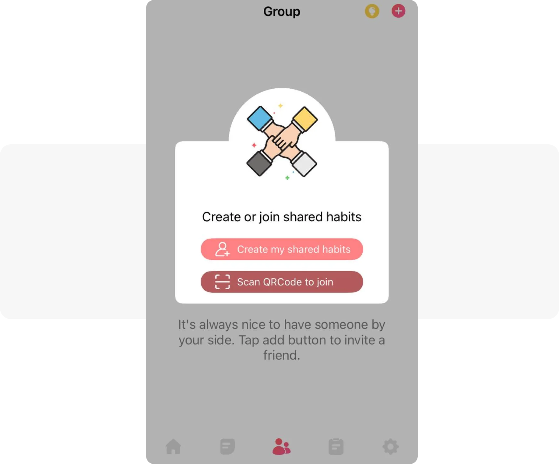 Ejemplo de unión con otros usuarios in-app