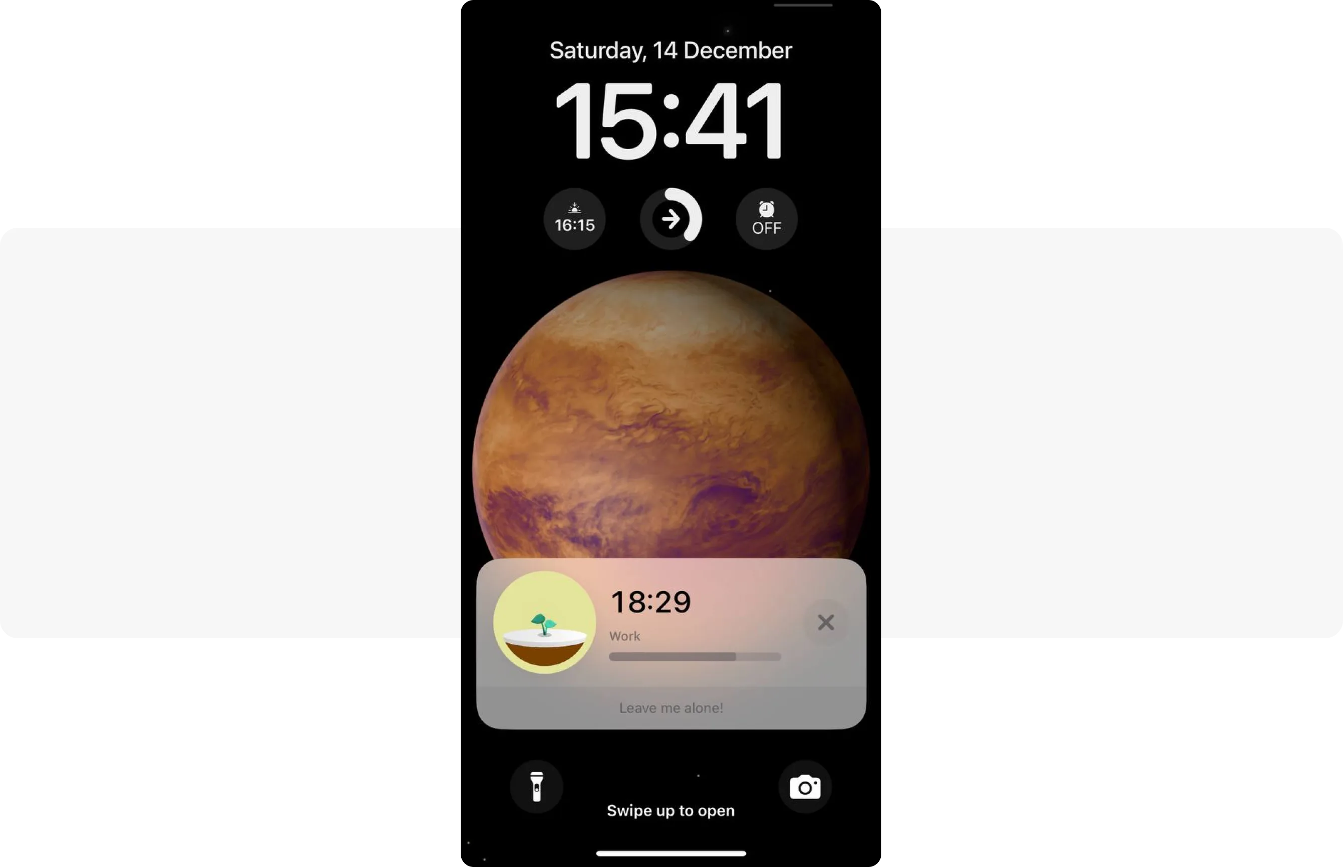 Forest-App Live-Aktivitäten Push-Benachrichtigung iOS