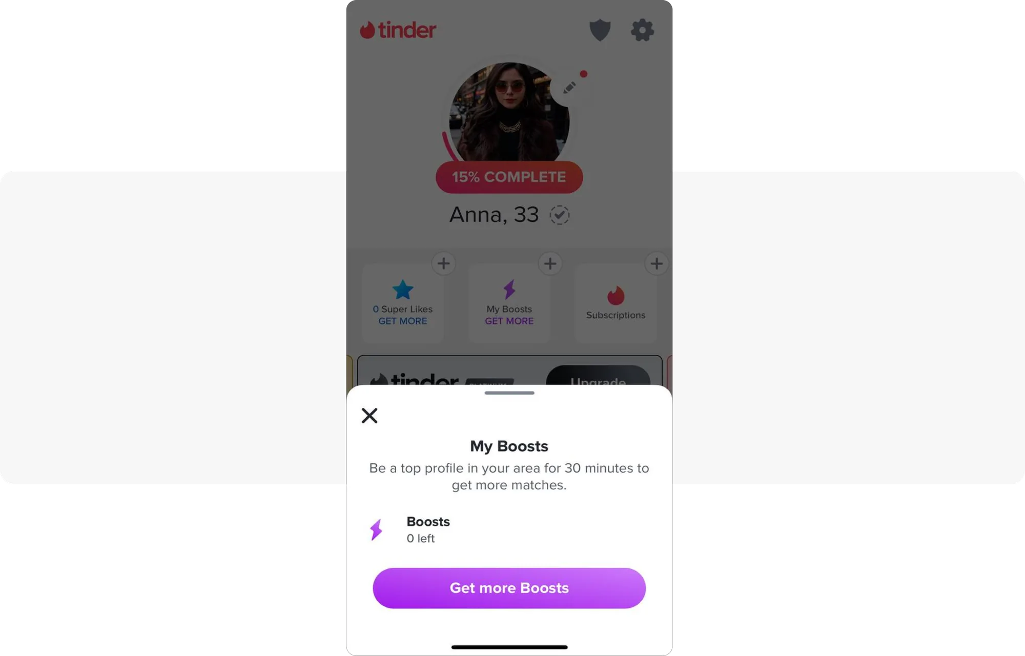 Beispiel für modale In-App-Nachrichten
