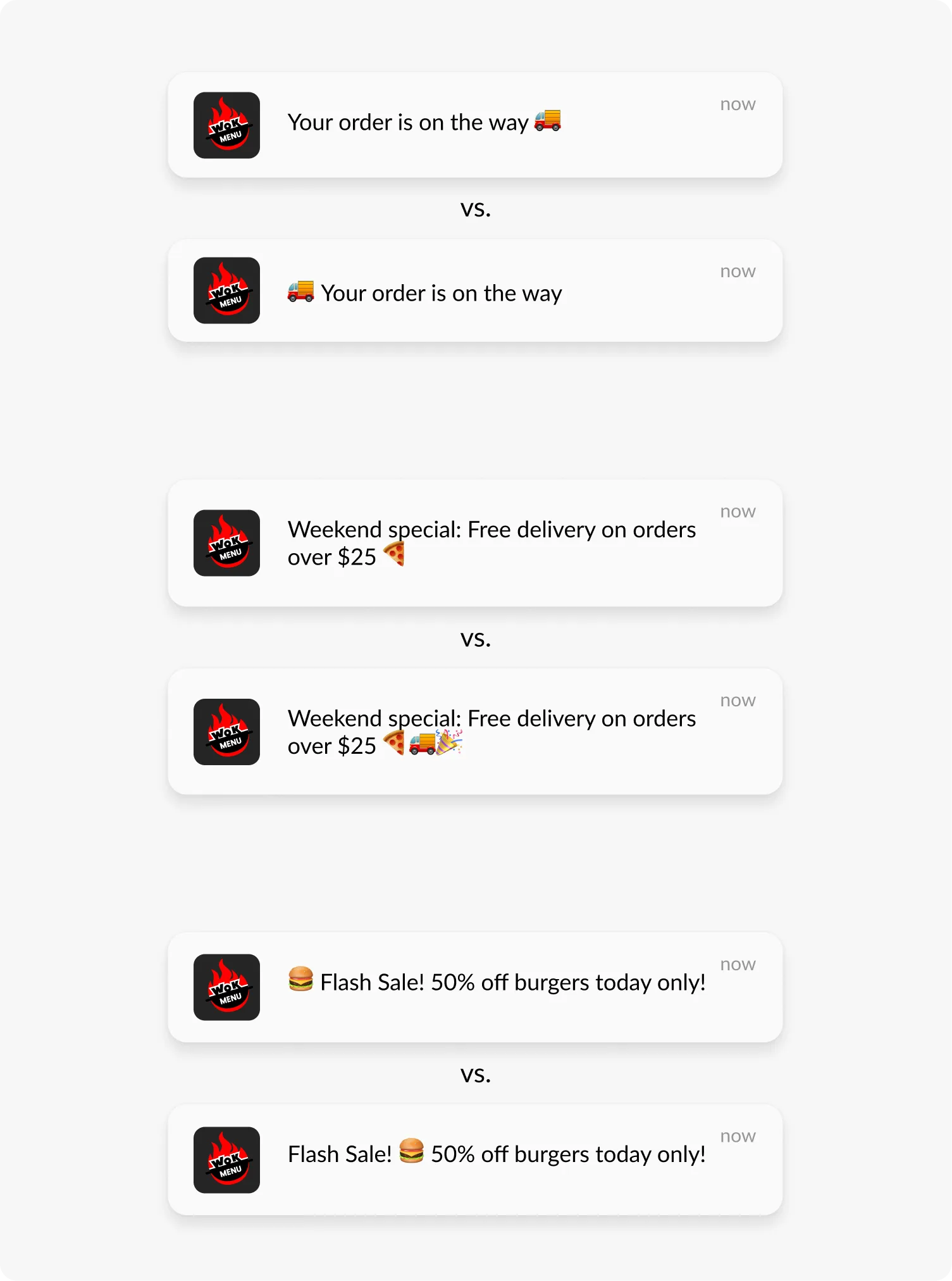 कॉपी उदाहरण में पुश इमोजी