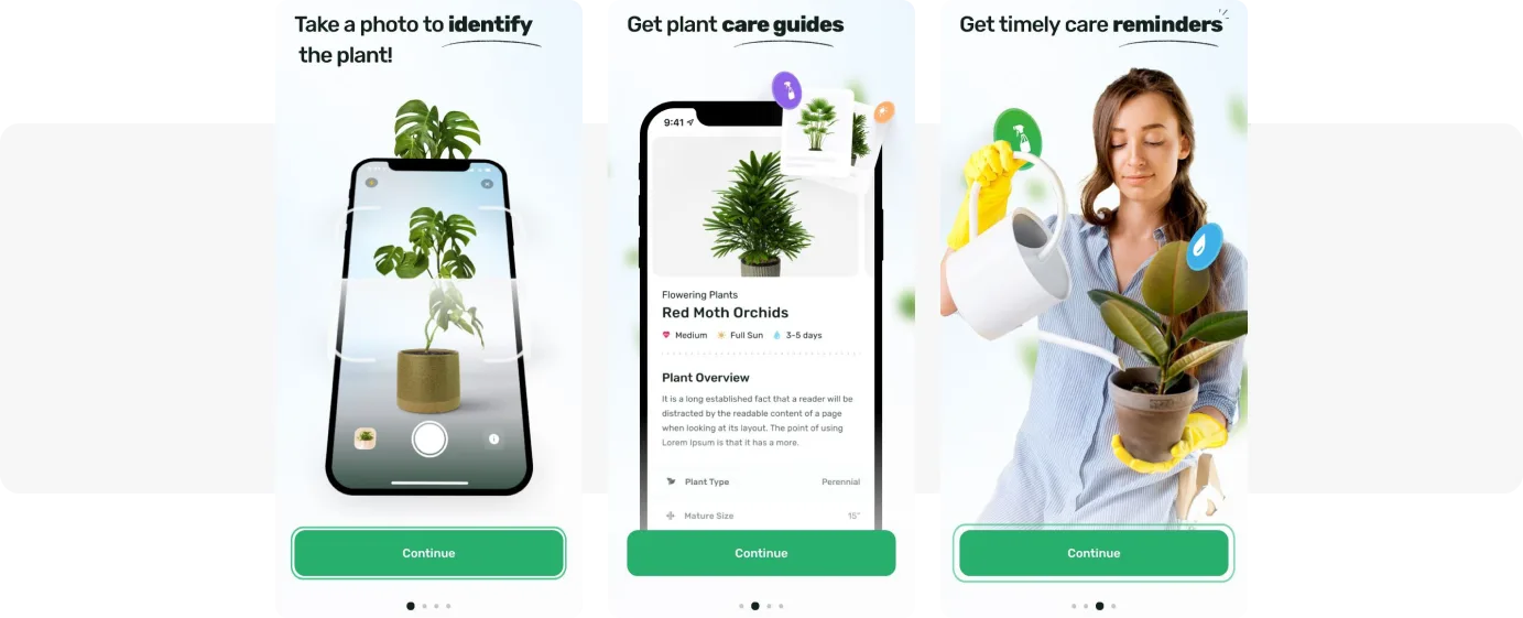 Ejemplo de onboarding in-app