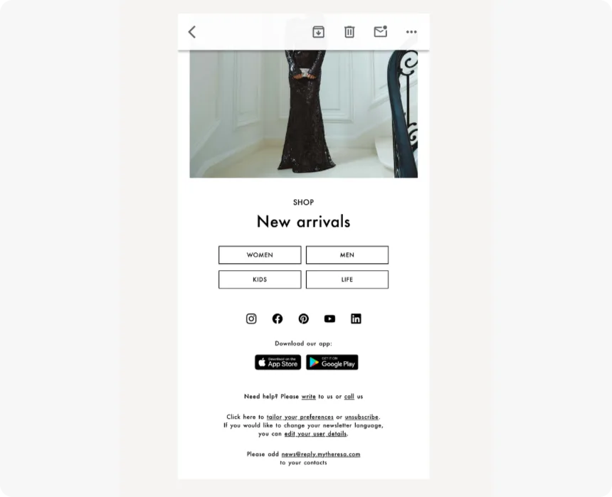 邮件中的应用商店徽章