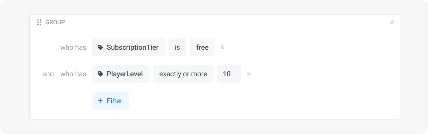 การแบ่งกลุ่มขั้นสูงของ Pushwoosh