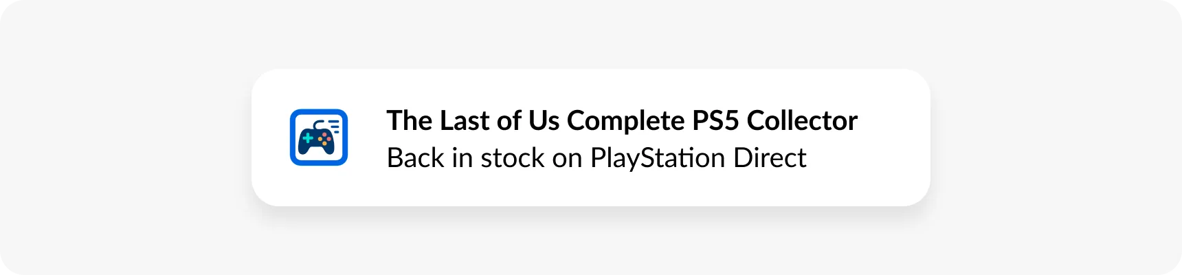 Push-уведомление о поступлении товара