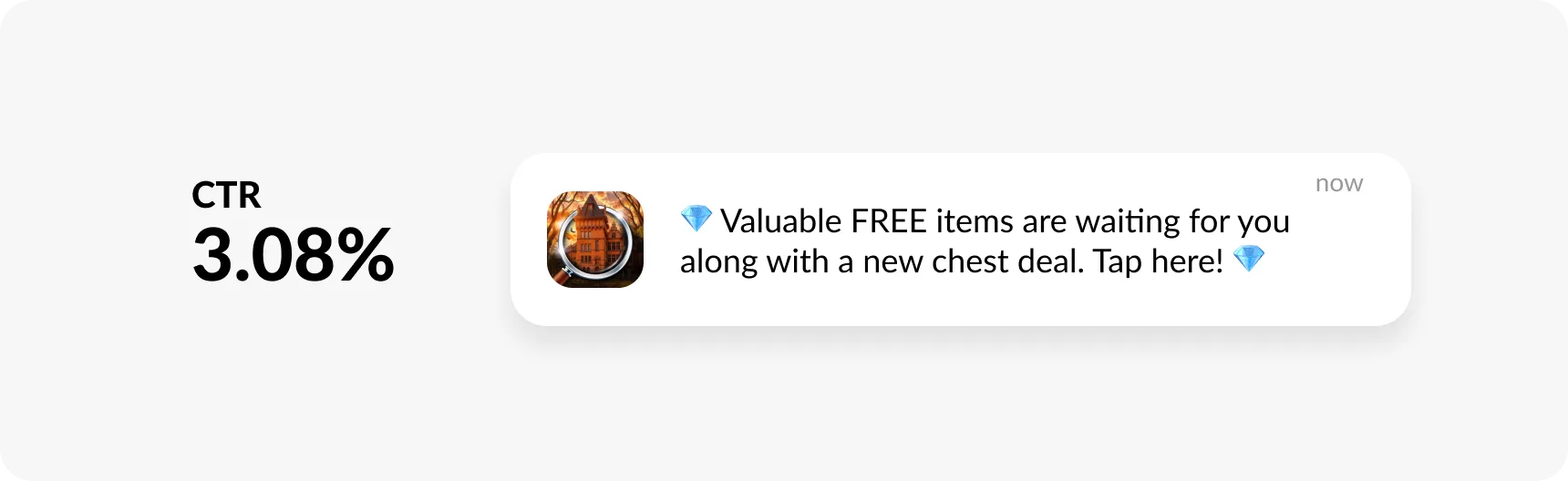 মোবাইল গেম অ্যাপ পুশ উদাহরণ