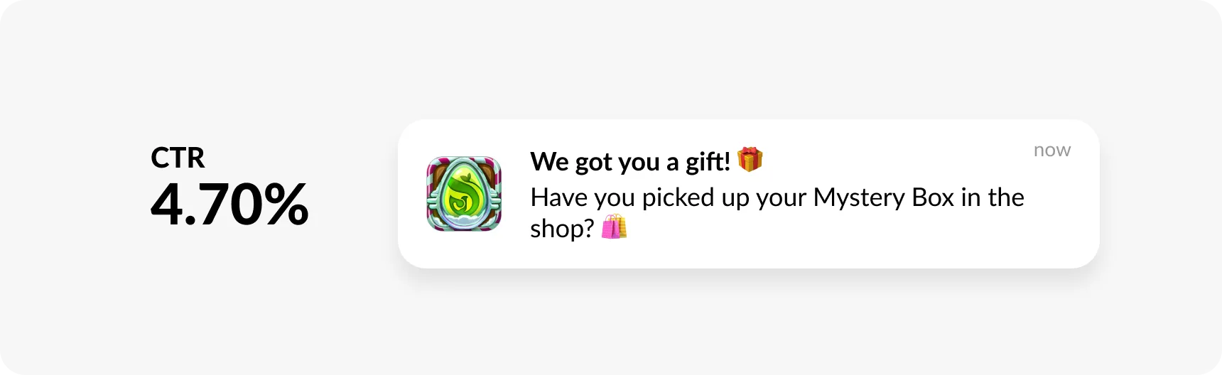 মোবাইল গেম অ্যাপ পুশ উদাহরণ