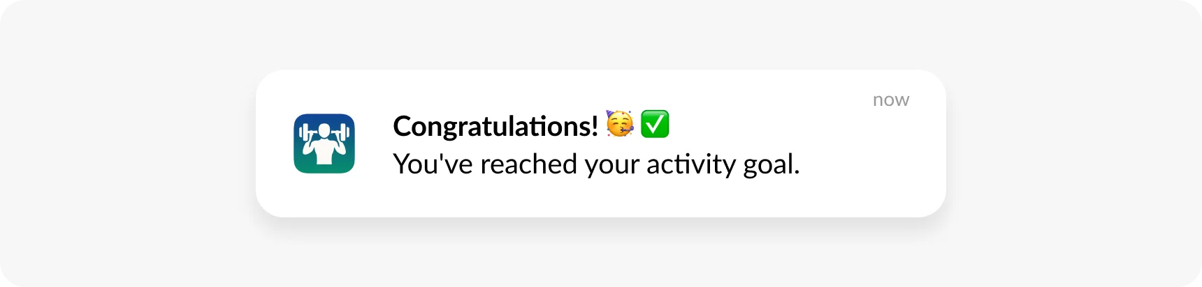 Ejemplo de actualización de logros de fitness mediante notificación push que cumple con la HIPAA
