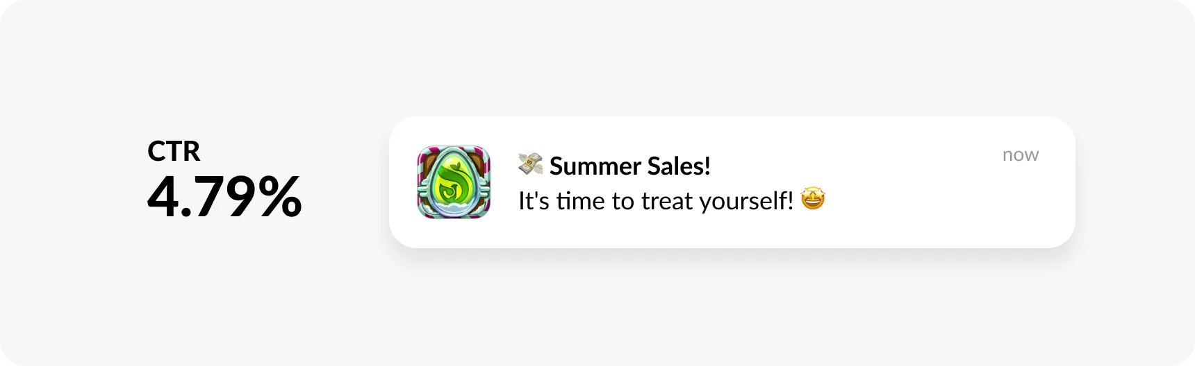 মোবাইল গেম অ্যাপ পুশ উদাহরণ