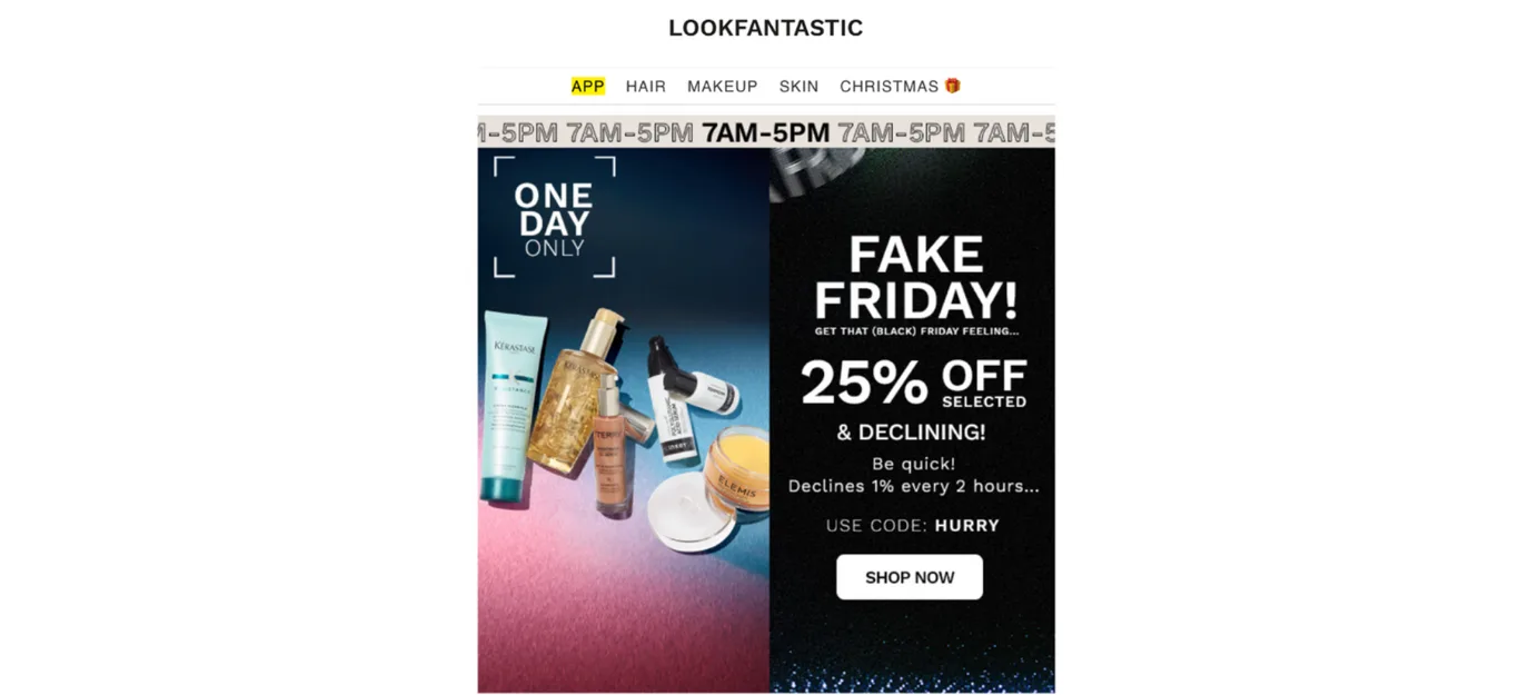 ब्लैक फ्राइडे ईमेल