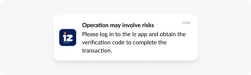 security alert push notification example