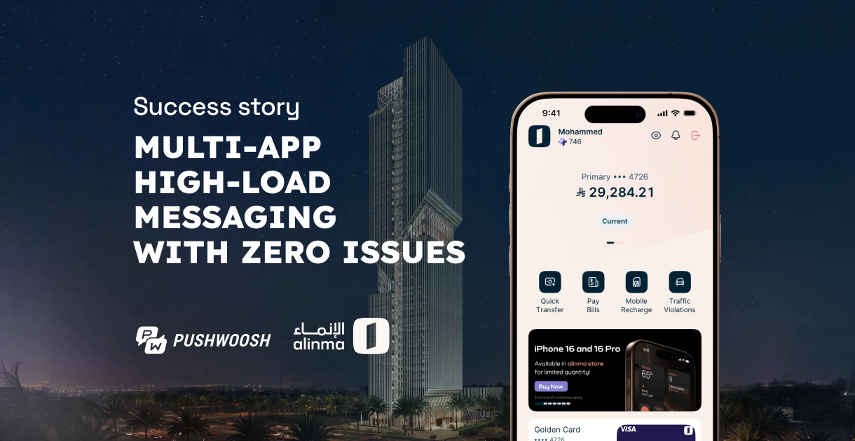 alinma bank orquesta una estrategia multiapp con control total a través de la API de Pushwoosh y sin problemas de alta carga