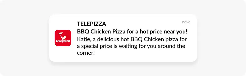 delivery push notification example