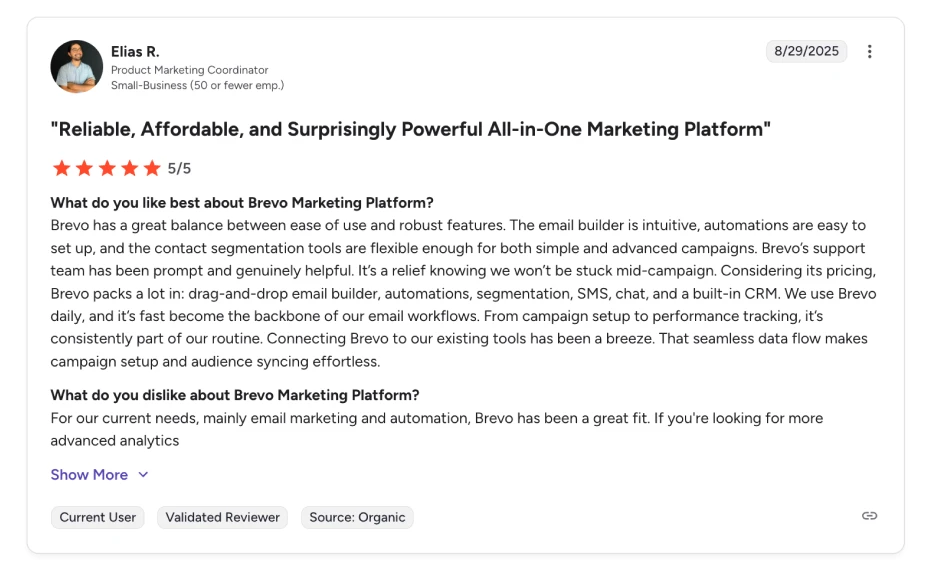 Brevo email automation software