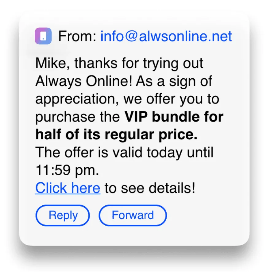 Create professional telecom emails without coding