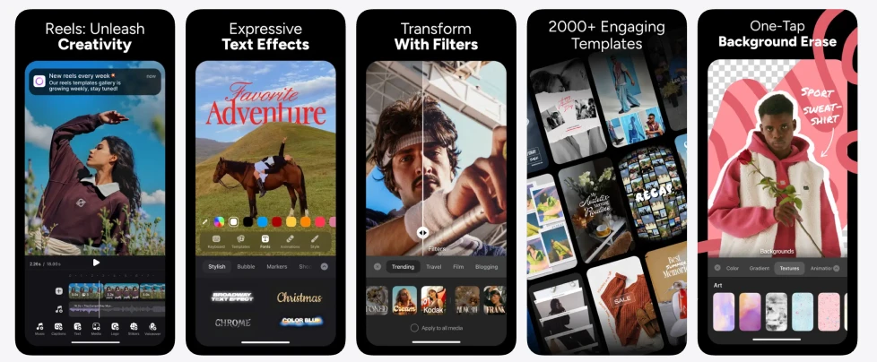 Instories app: templates and editing tools for Stories and Reels