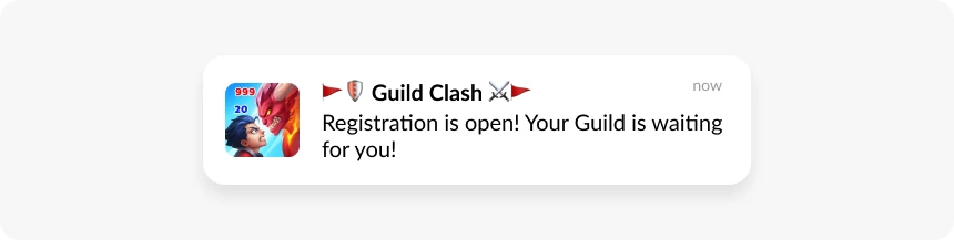 Hero Wars push notification