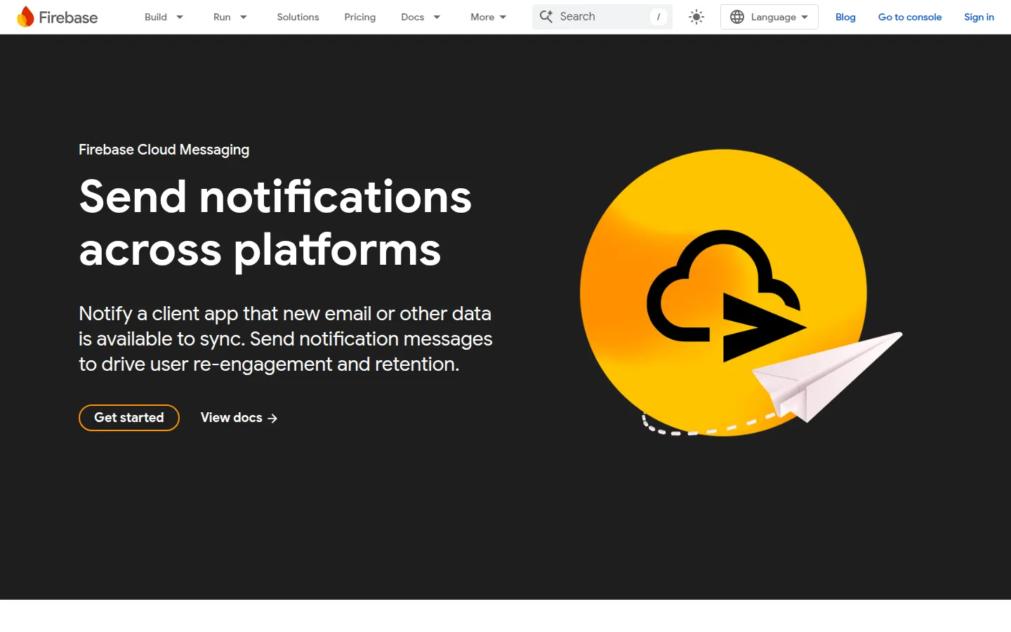 Firebase Cloud Messaging test message