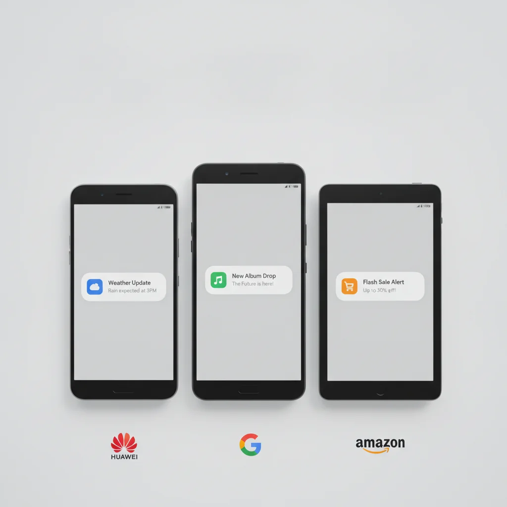 Push notifications delivered to Huawei, HarmonyOS, and Amazon Fire devices