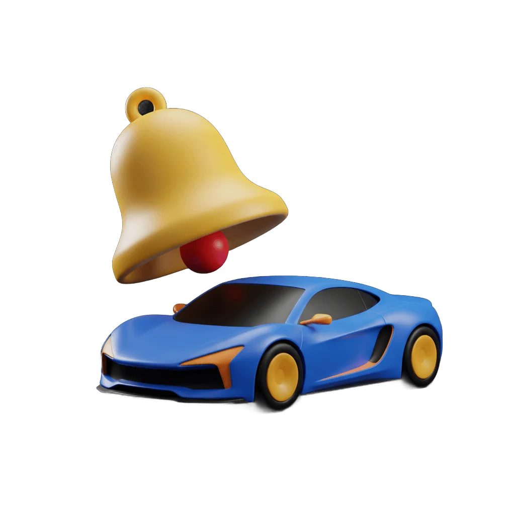 Connected car companion app dashboard with vehicle status and service reminders