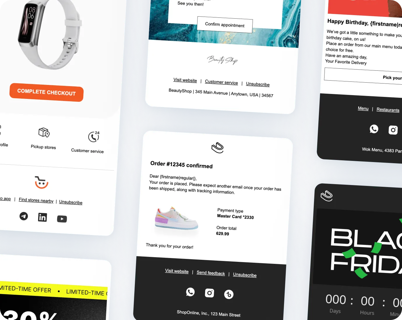 Customizable templates