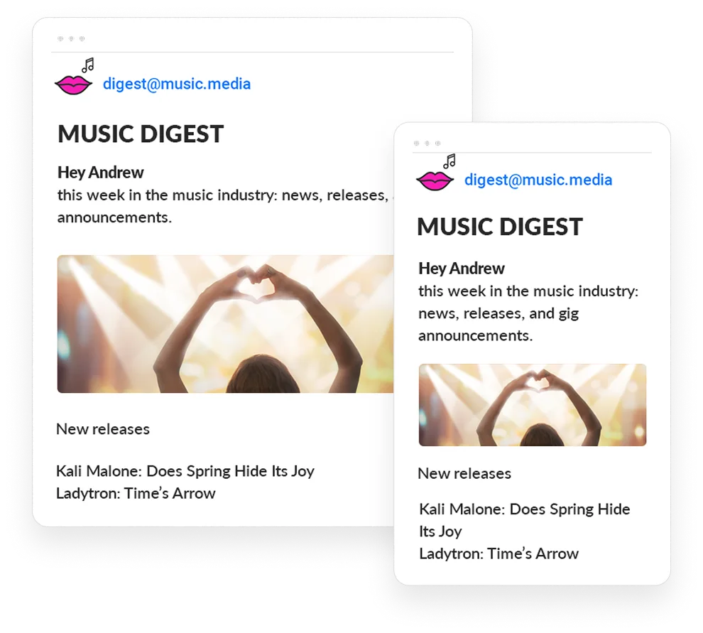 เครื่องมือสร้างอีเมลแบบลากและวาง